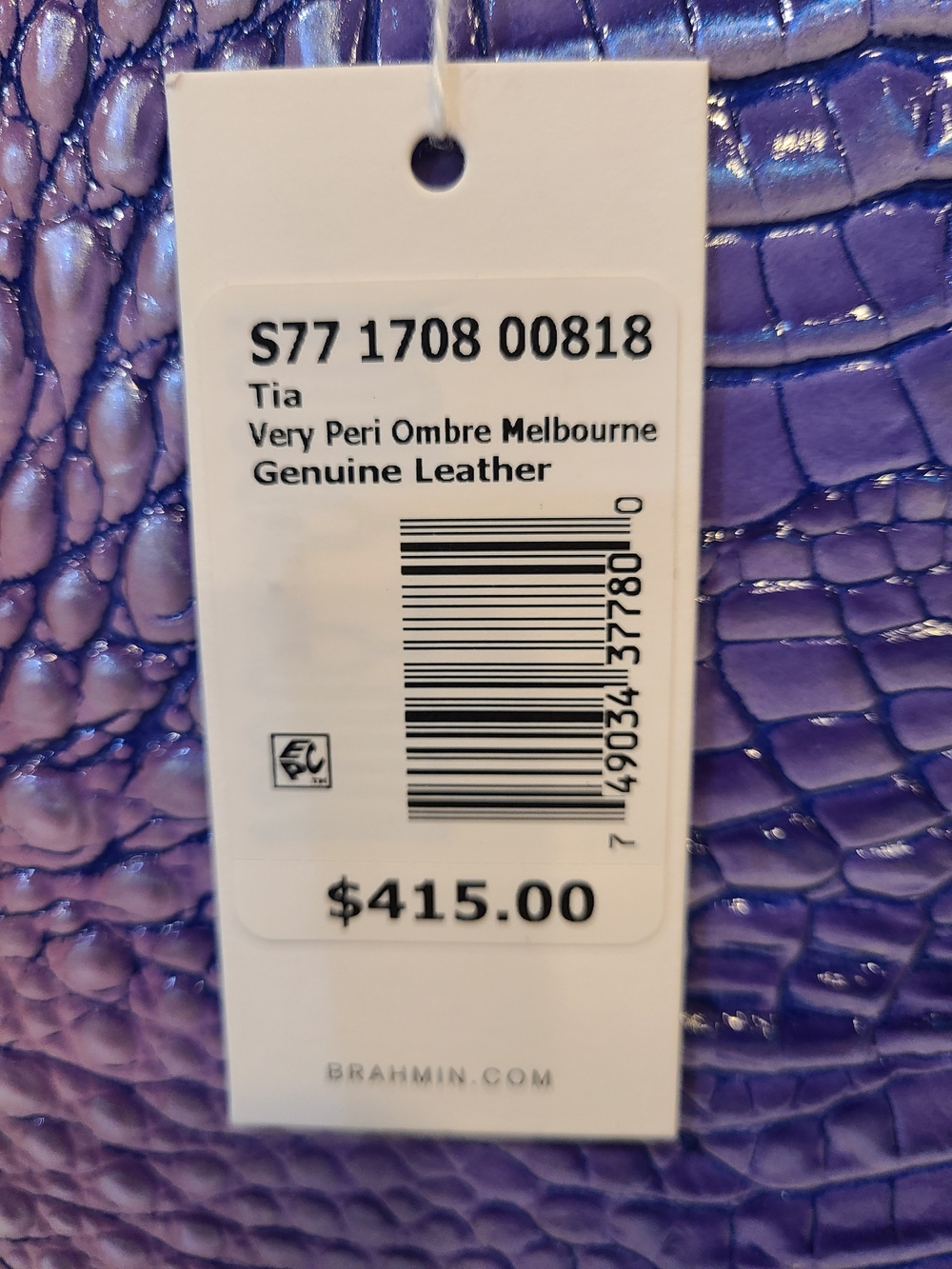 NWT Brahmin Tia Very Peri Ombre Melbourne Tote - Picture 3 of 15